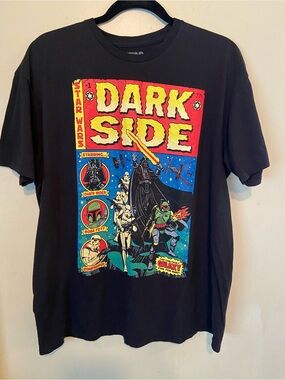 Star Wars Black 'Dark Side' Comic Graphic Tee